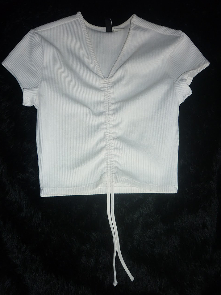 White Strechy Top