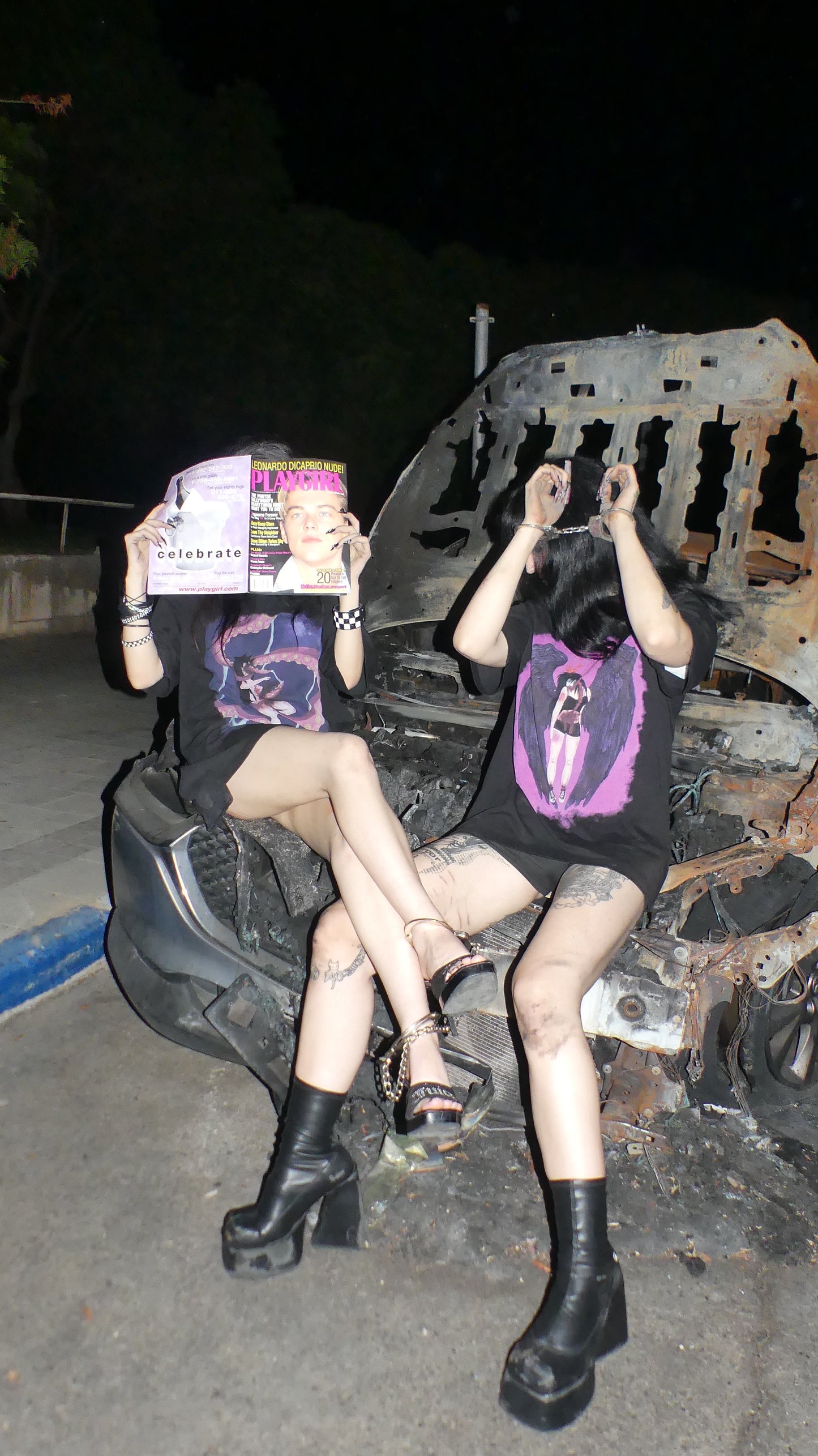 Sxicide angel black t shirt