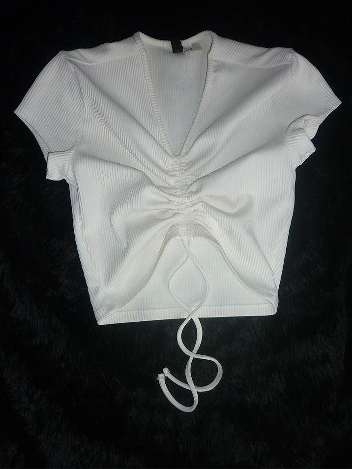 White Strechy Top