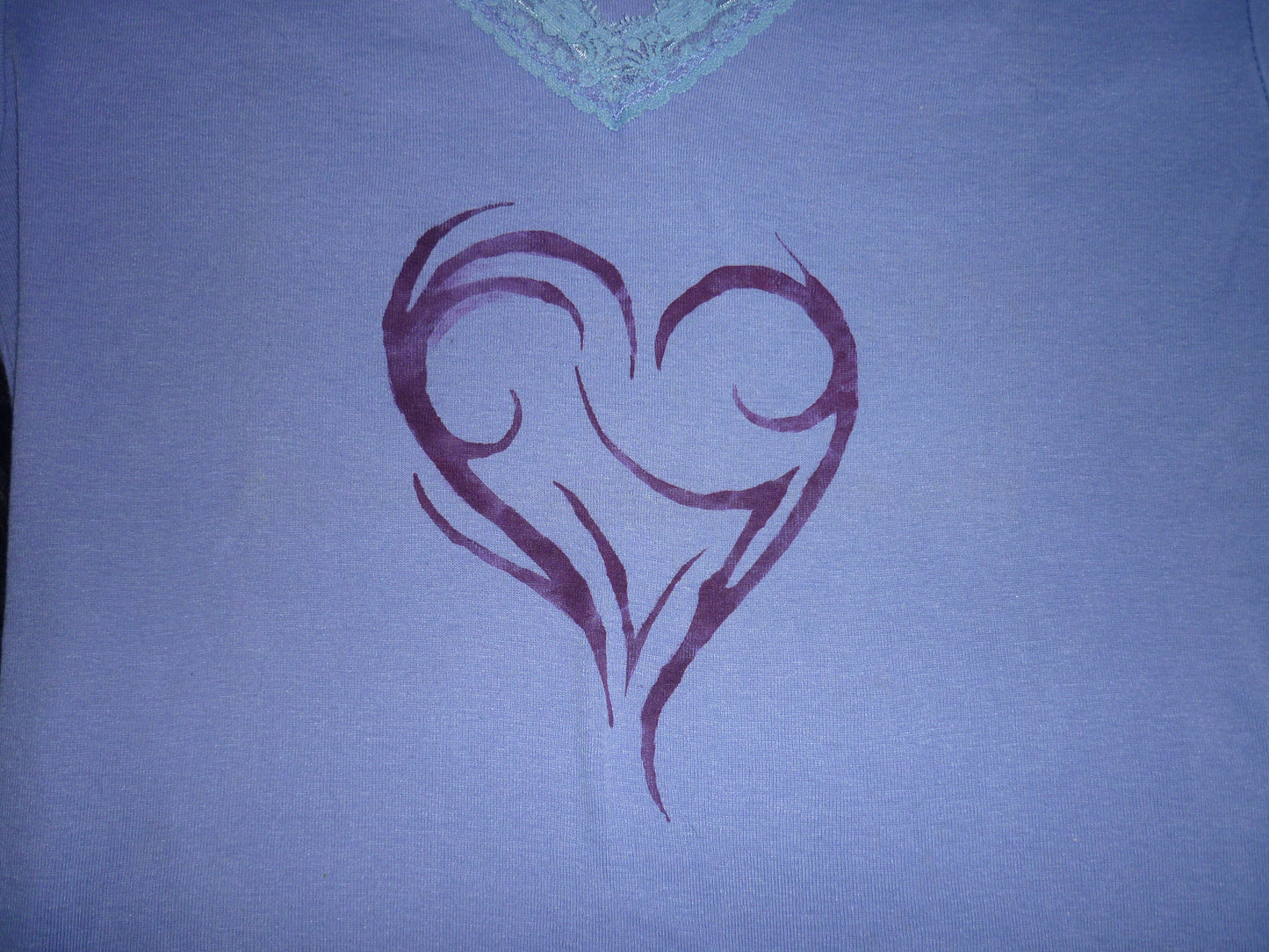 Light Purple Hand Painted T