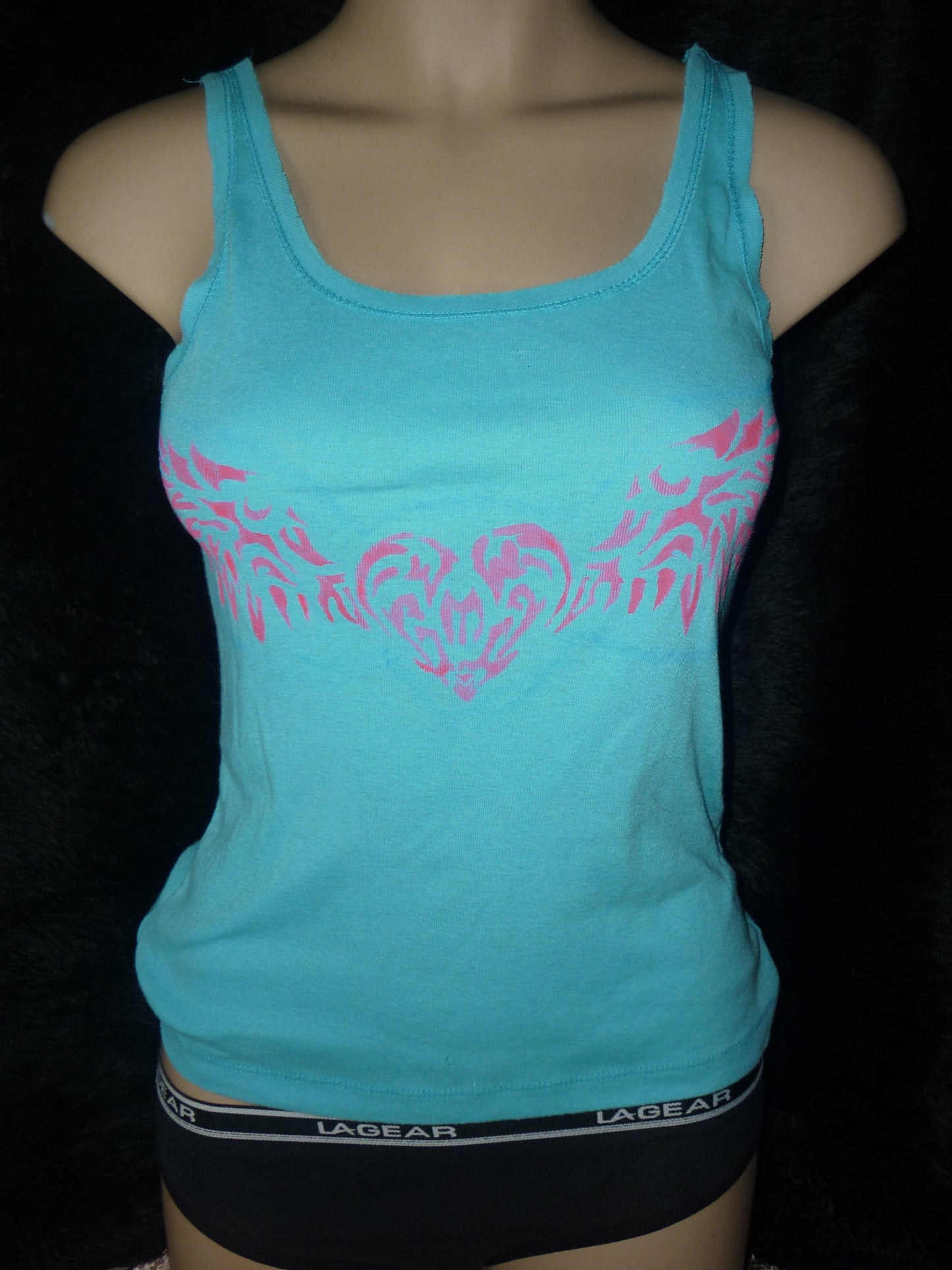 Hand Painted Baby Blue Top
