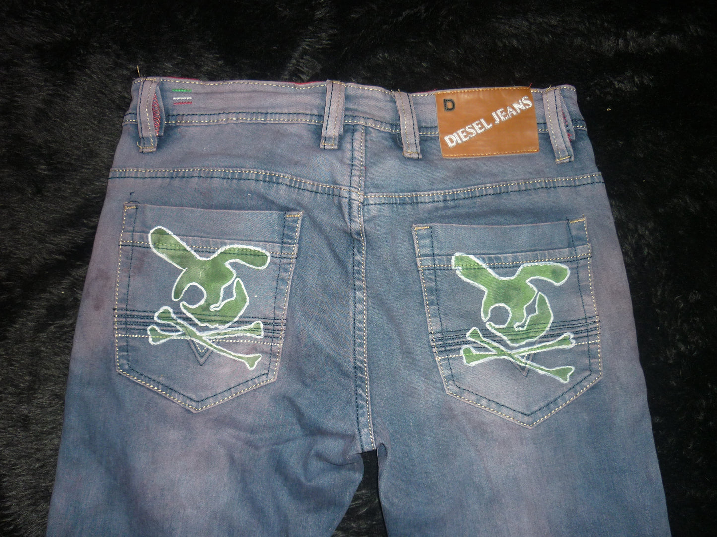 Diesel hand painted jeans