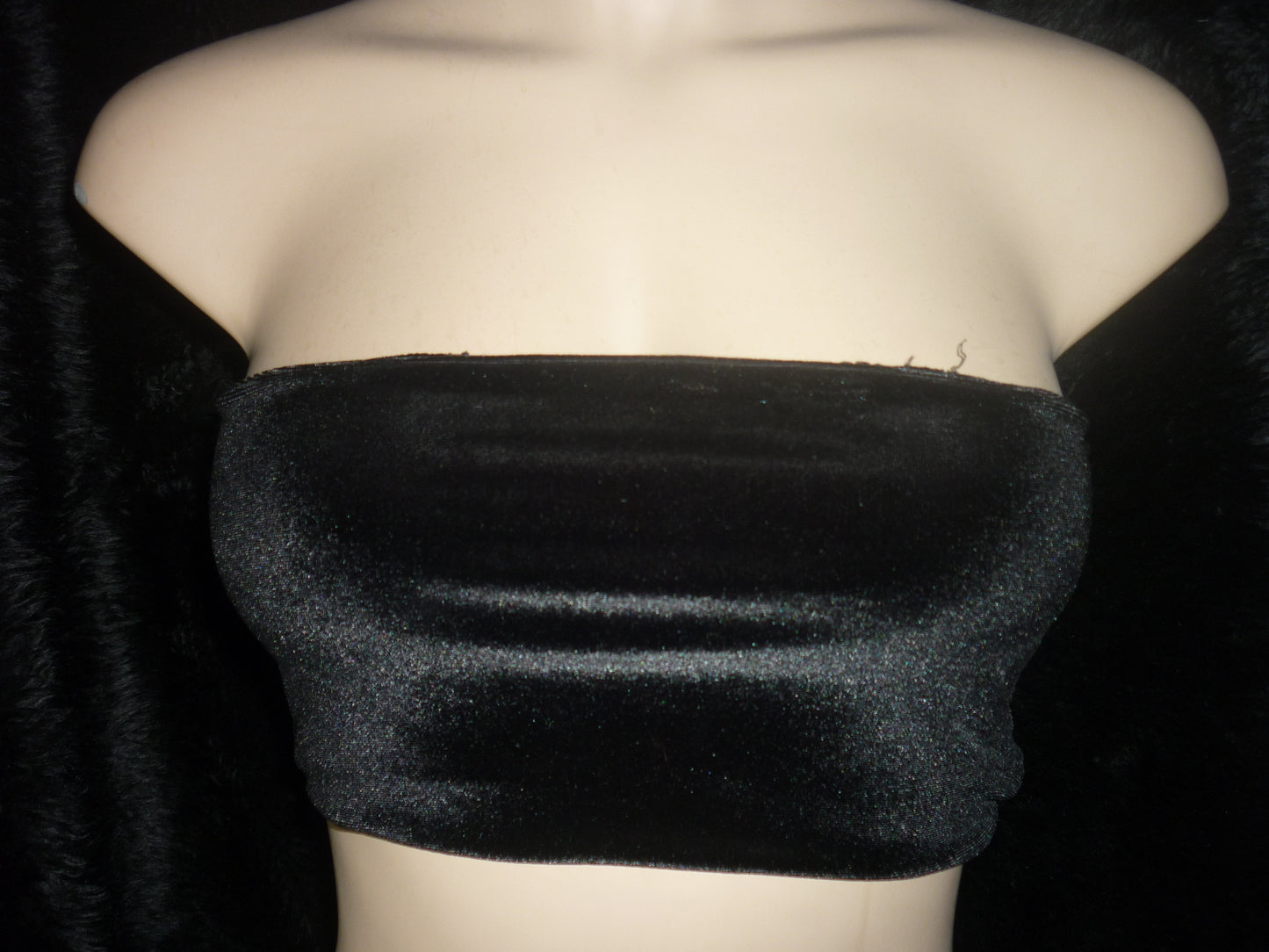 Hand sewed strapless top