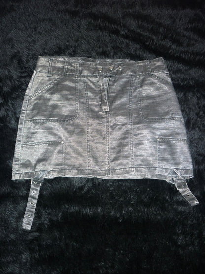 Metallic Mini Skirt