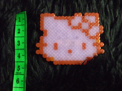 Hello kitty Hama beads pin