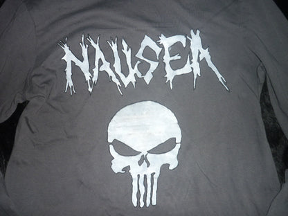 Nausea hand painted long t