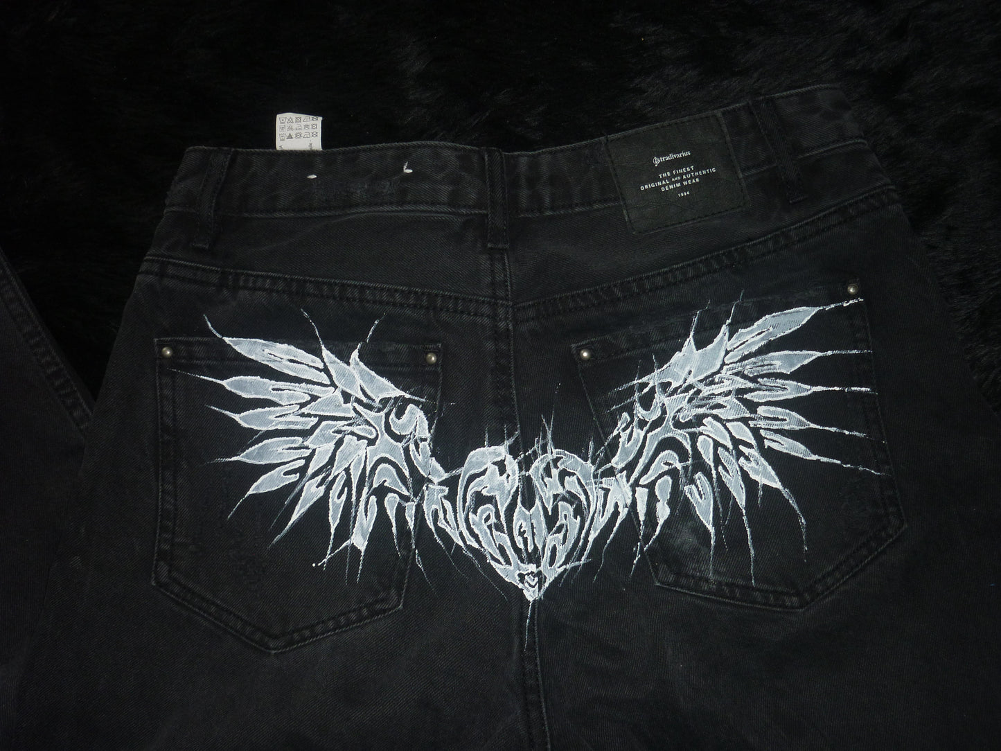 Hand painted jeans