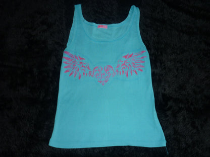 Hand Painted Baby Blue Top