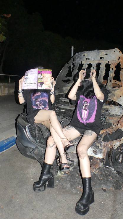 Sxicide angel black t shirt