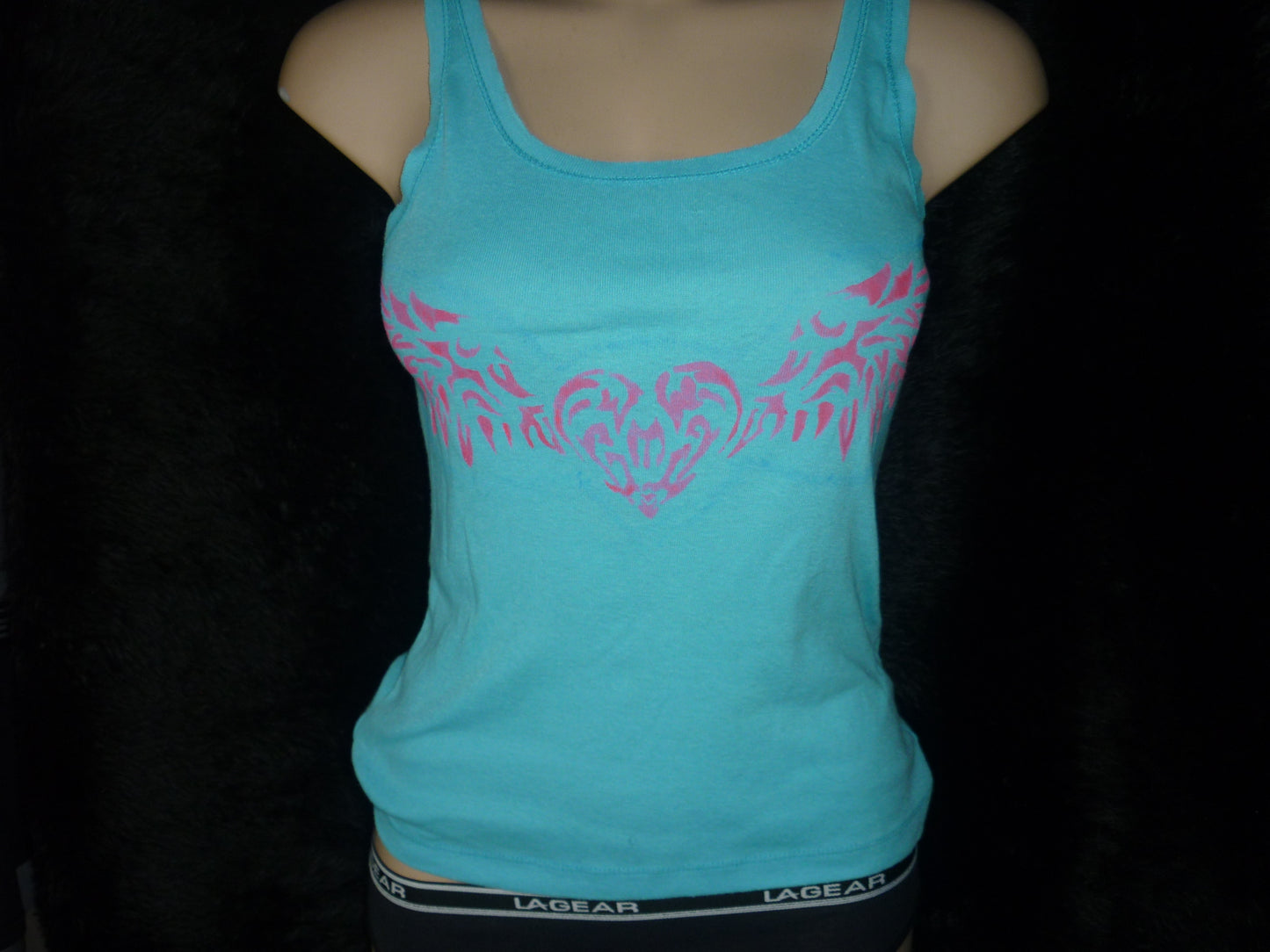 Hand Painted Baby Blue Top