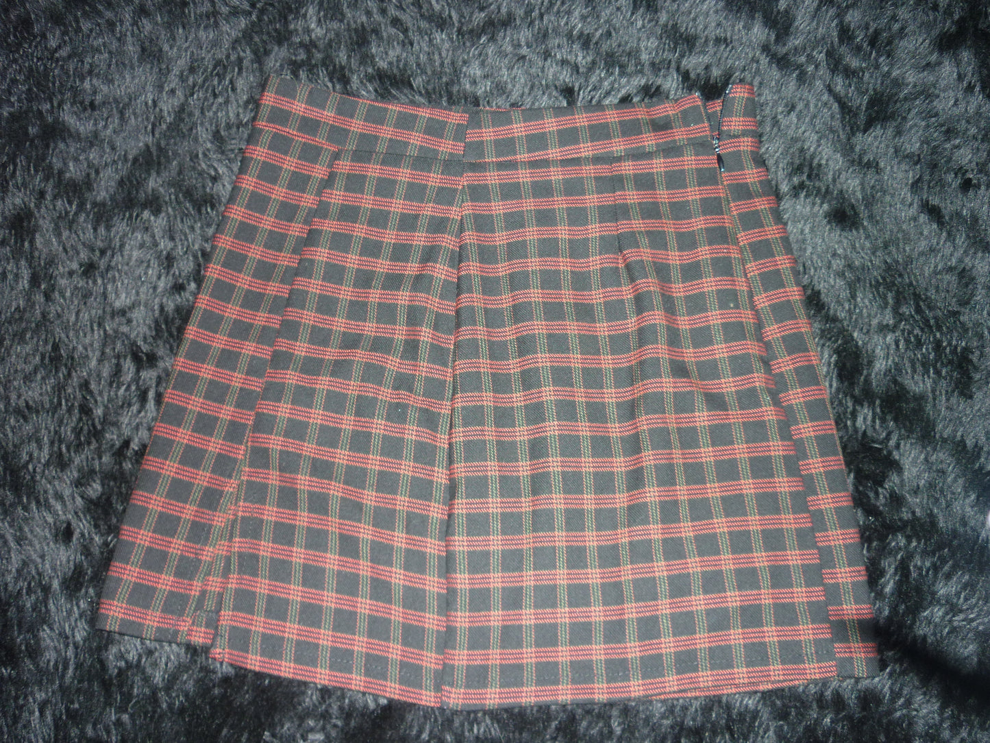 Plaid mini skirt