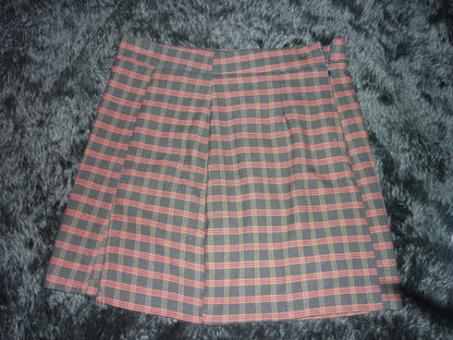 Plaid mini skirt