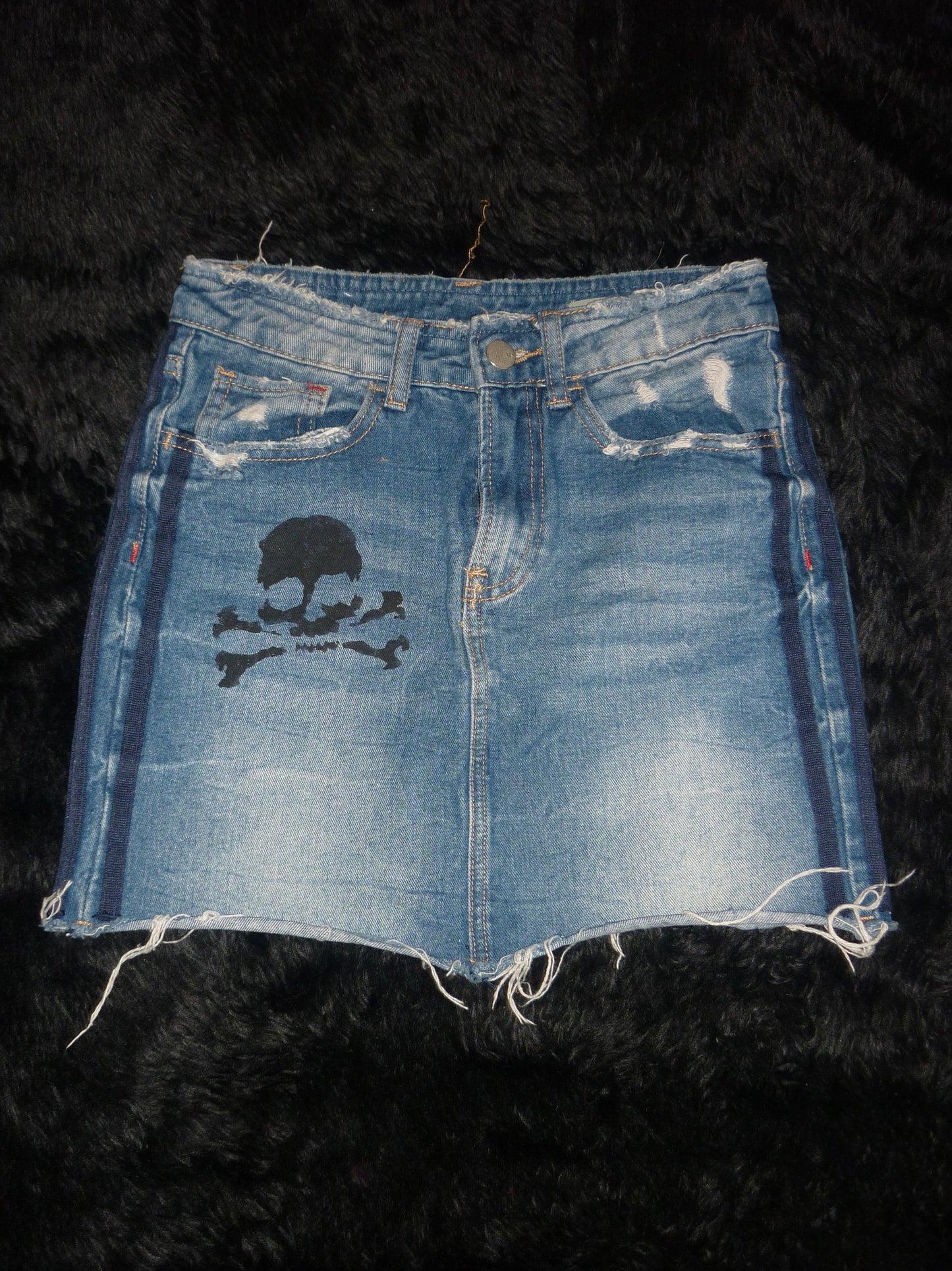 Hand Painted Mini Skirt