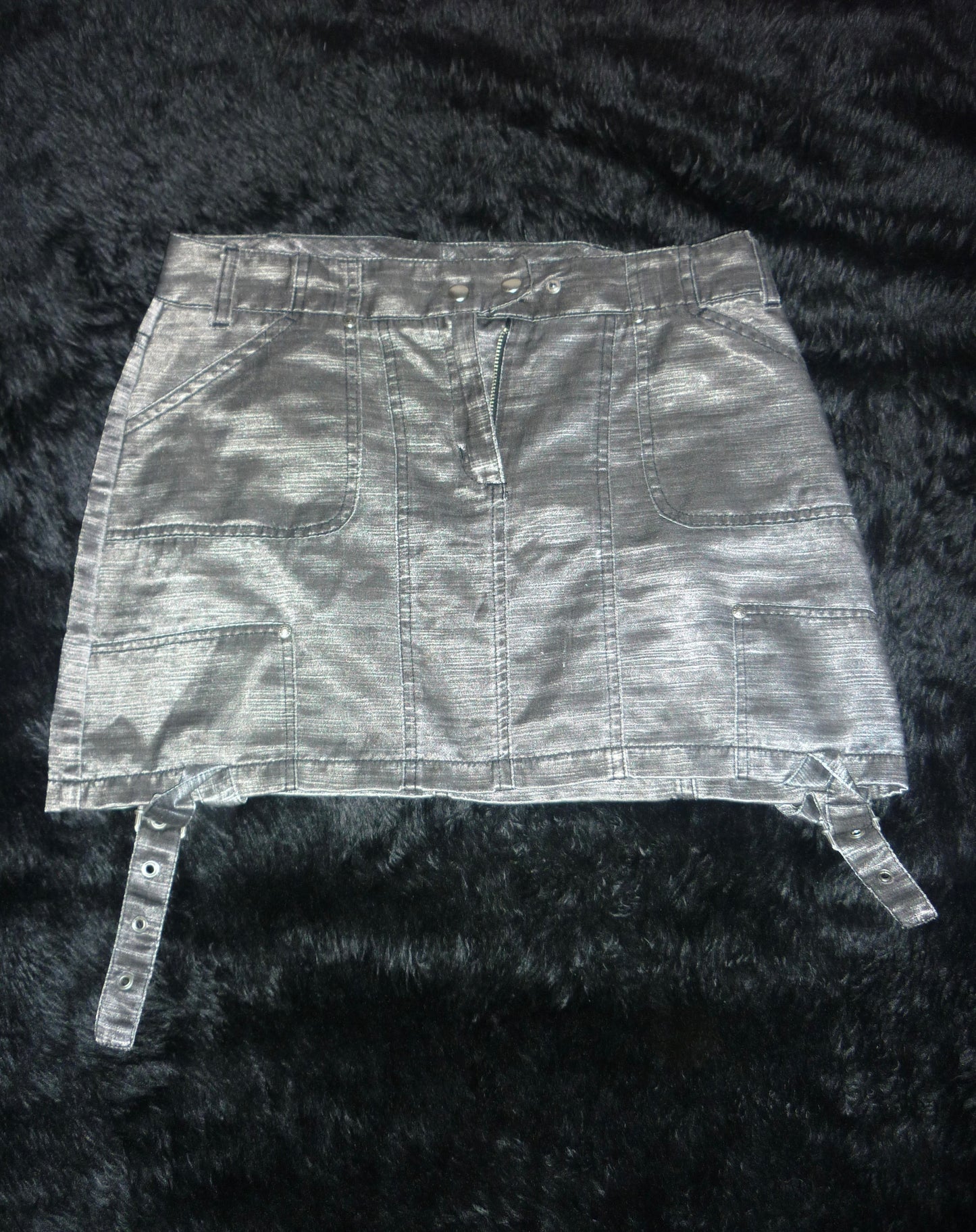 Metallic Mini Skirt