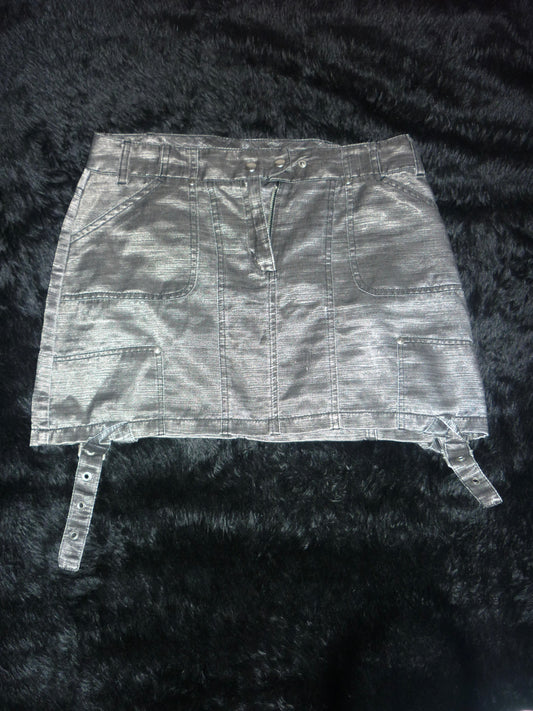 Metallic Mini Skirt