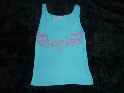 Hand Painted Baby Blue Top