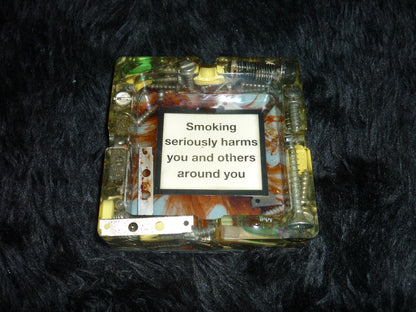 Smoking harms ashtray