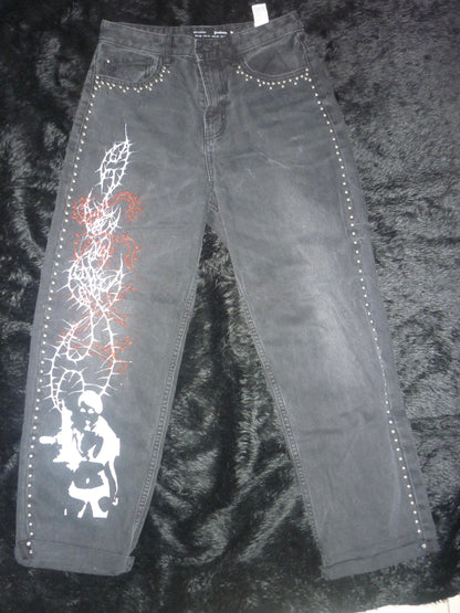 Hand painted jeans