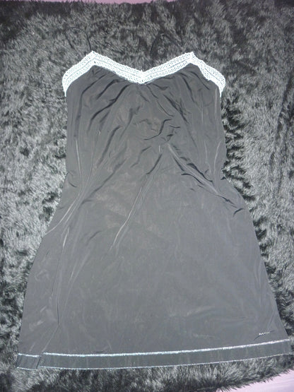 Night gown with hand sewn lace