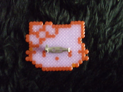 Hello kitty Hama beads pin