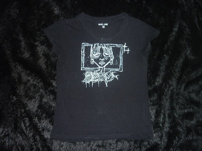 Hand Painted Black Baby T