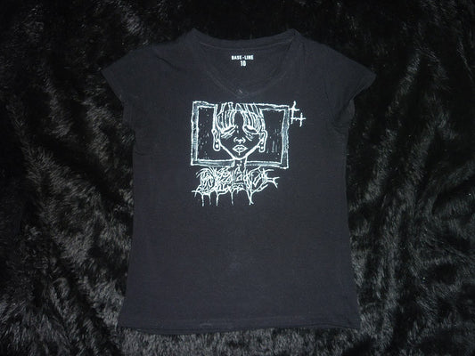 Hand Painted Black Baby T